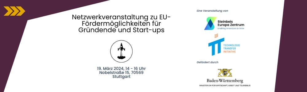 Netzwerkveranstaltung zu EU-Fördermöglichkeiten für Gründende und Start-ups