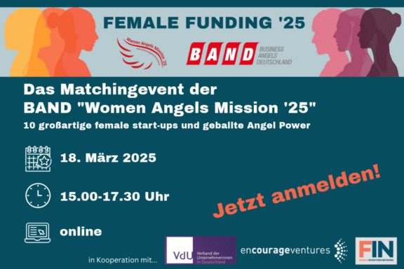 Pitch-Event für Gründerinnen “Female Funding ‘25”