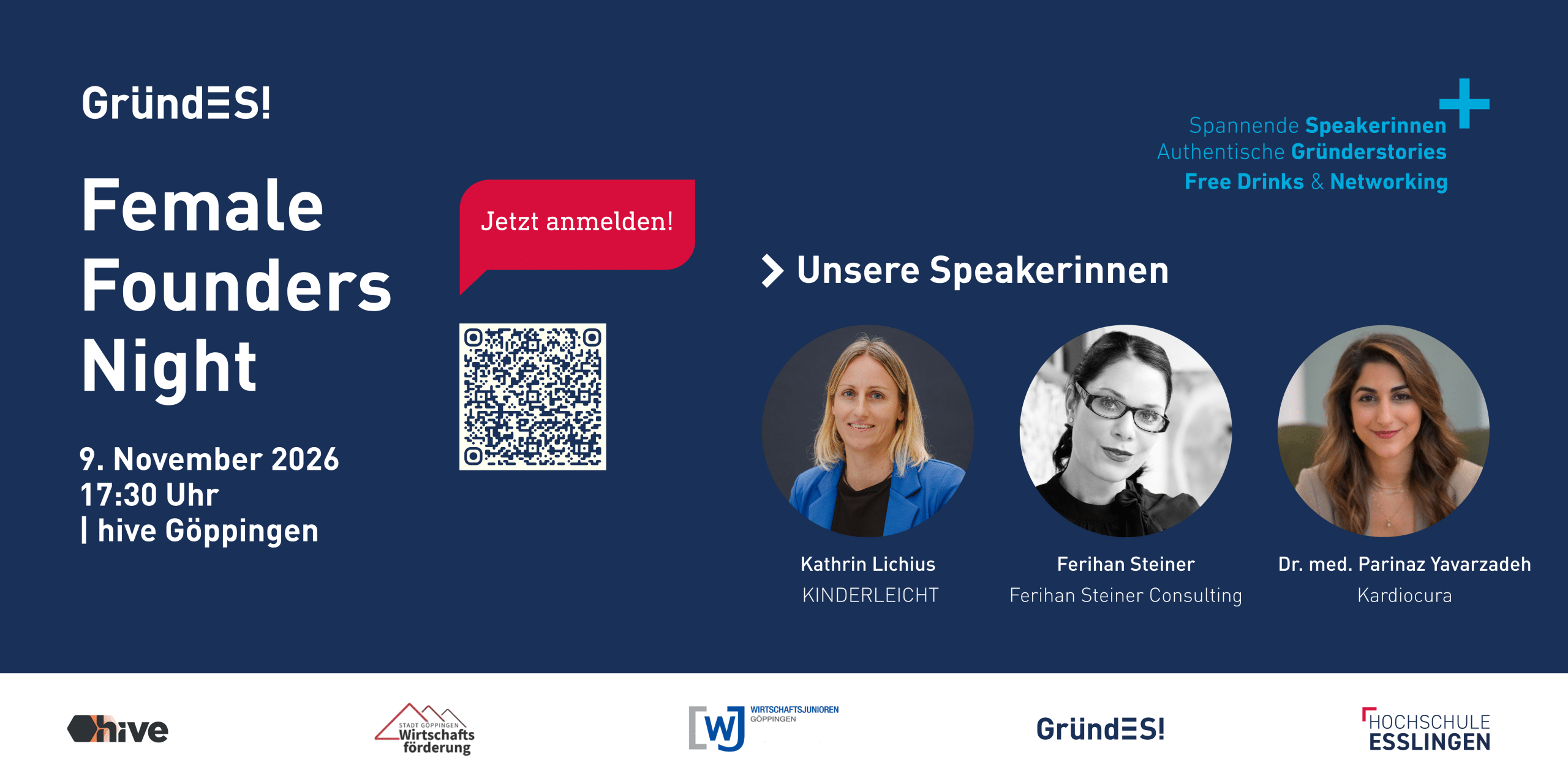 Female Founders Night: Drei Gründerinnen, drei Geschichten beim Start-up Talk in Göppingen