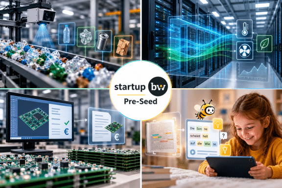 Vier Startups aus der Region Stuttgart überzeugen bei Start-up BW Pre-Seed
